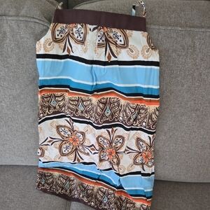 Gap Multicolor Floral / Stripe Girls Dress M (8/10)